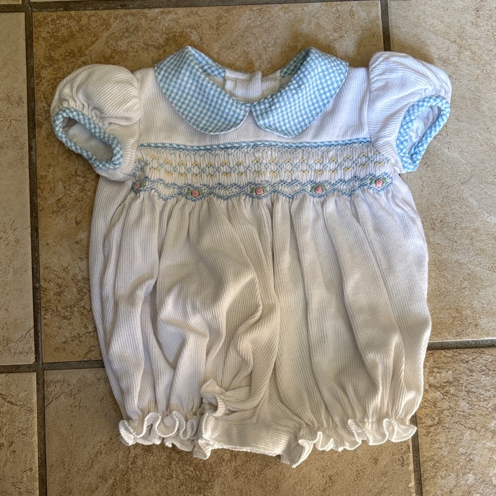 Vintage Smocked Baby Outfit